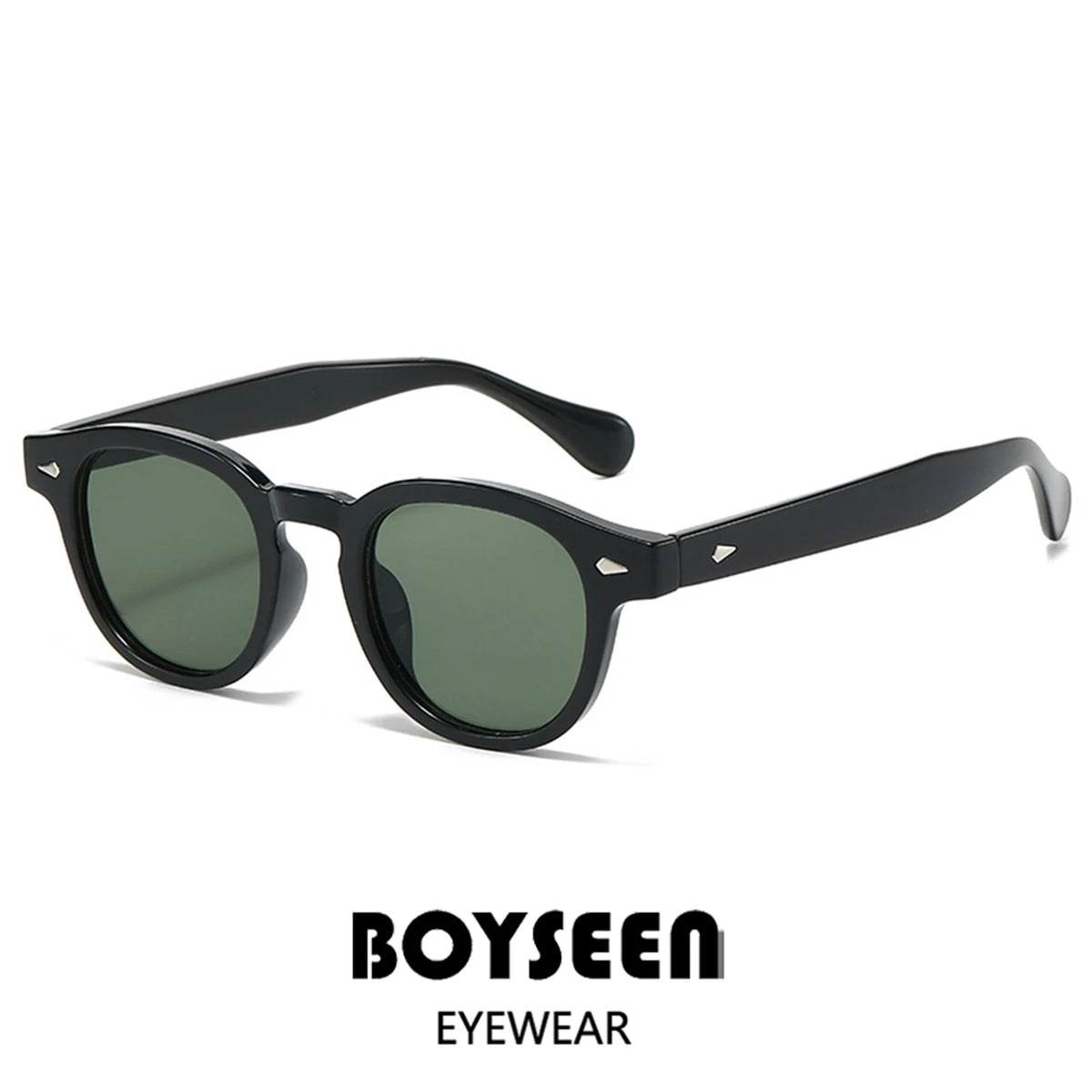 Men's Retro Orange Frame Sunglasses Can Make Prescription Customized Casual Small Round Tortoiseshell Eyewear UV400 Small Face