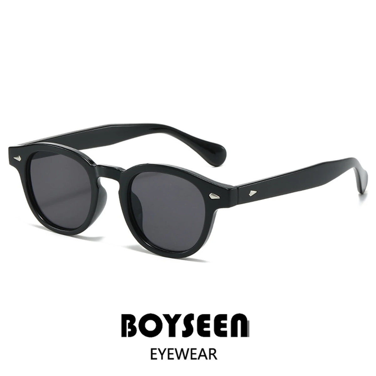 Men's Retro Orange Frame Sunglasses Can Make Prescription Customized Casual Small Round Tortoiseshell Eyewear UV400 Small Face