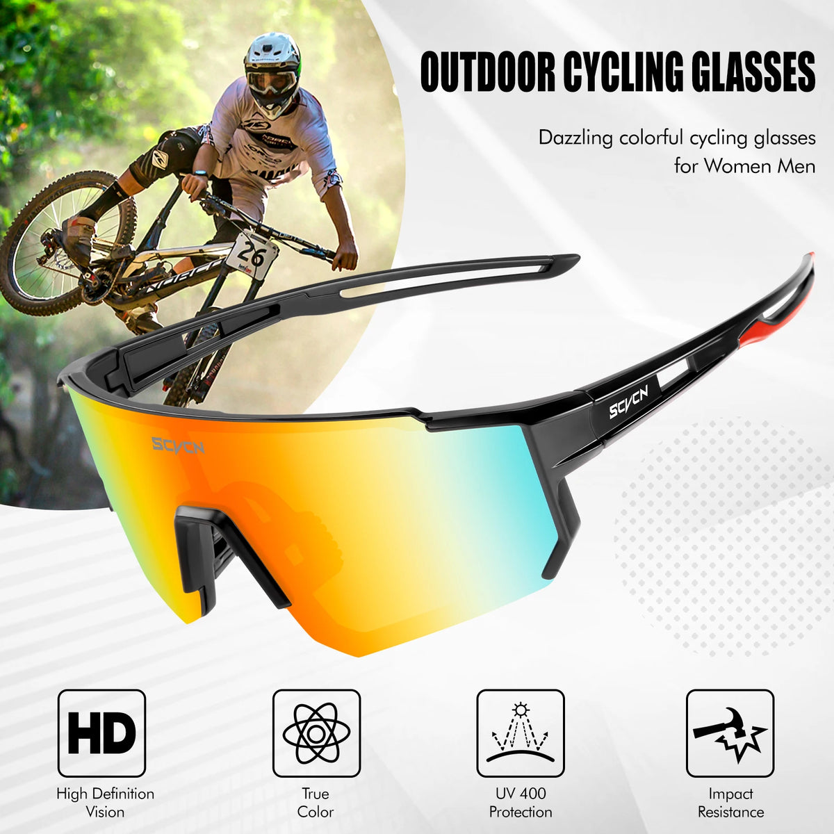 Soven Pulse — Óculos de Ciclismo UV400