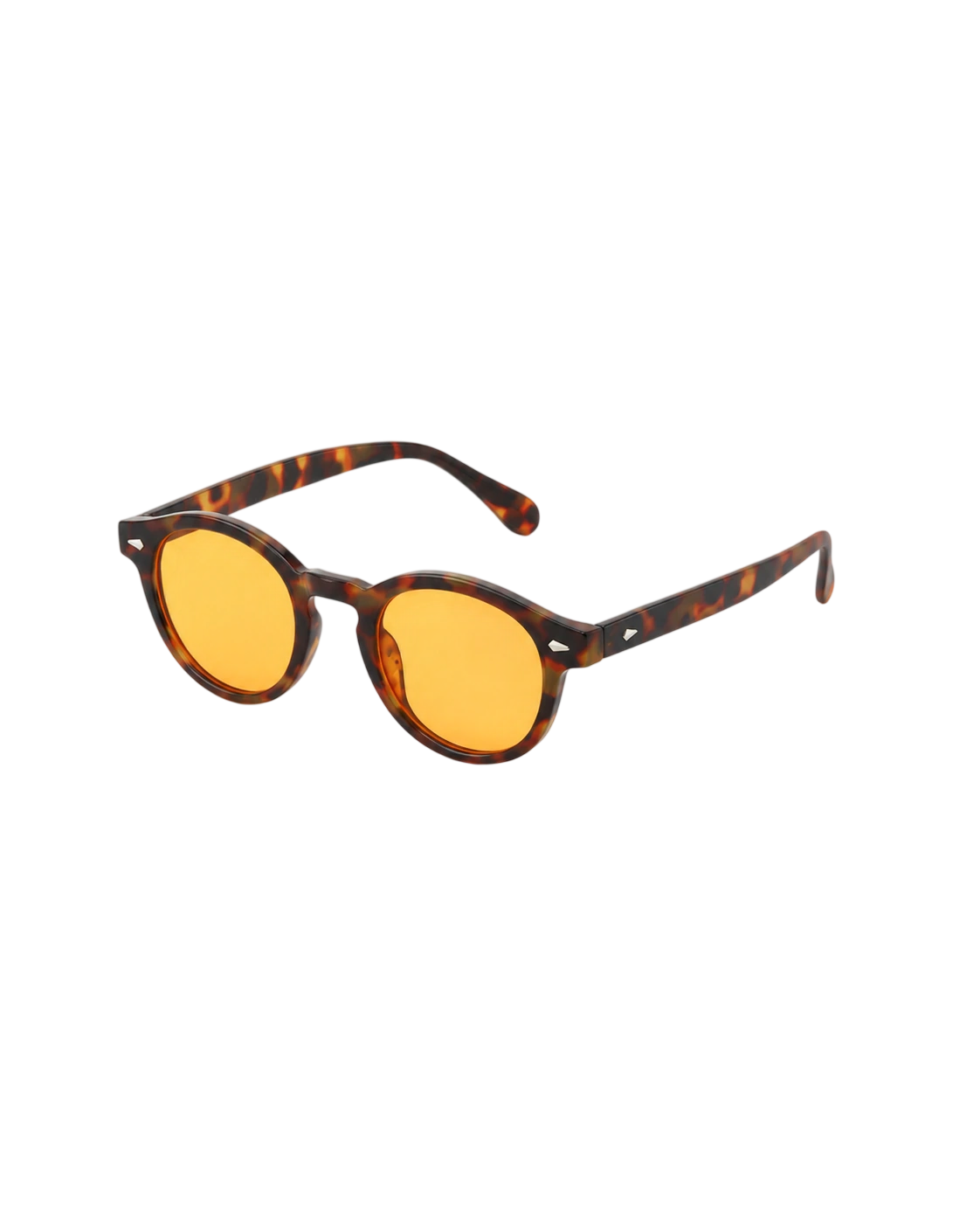 Gafas de carey en vista lateral