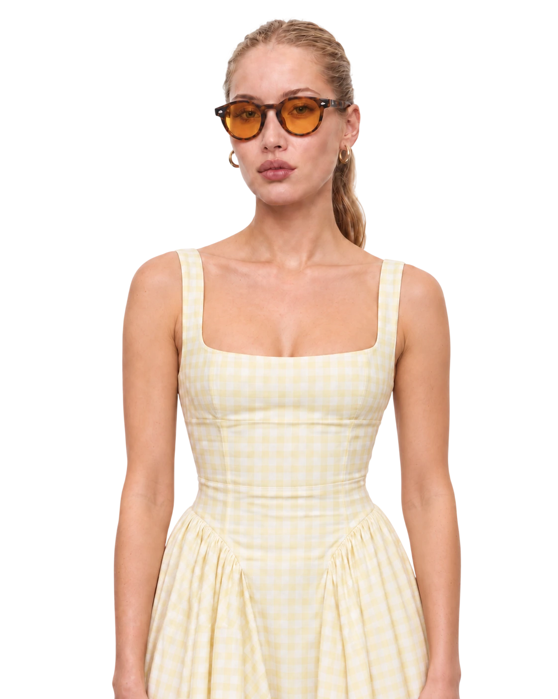 Modelo con gafas Soven de carey